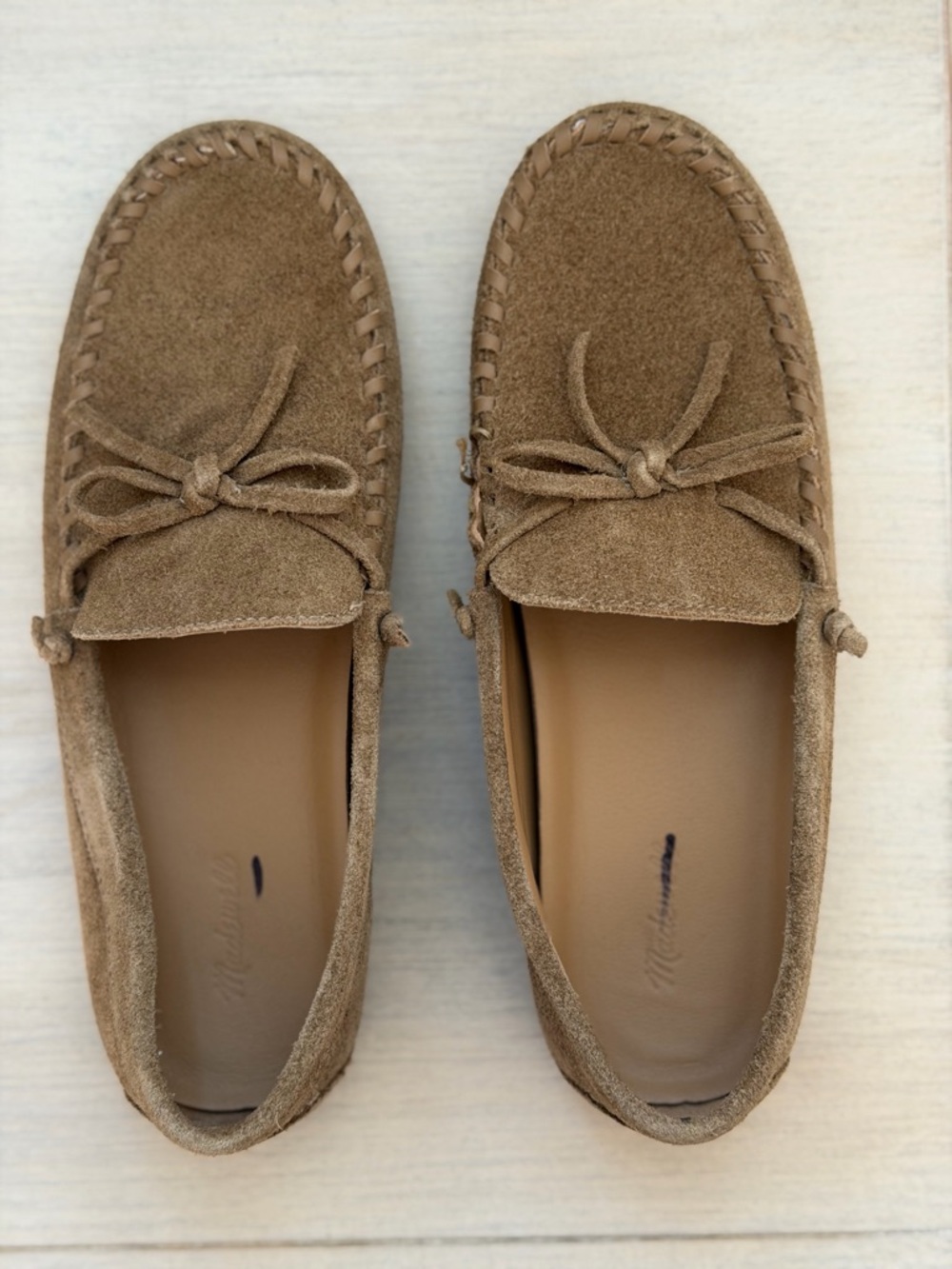 Madewell The Meadow Whipstitched Driver in Classic Desert, Size 7.5 - Picture 5 of 11